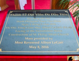 Lễ Chúa Thăng Thiên Và Nghi Thức Đặt Viên Đá XD  GX